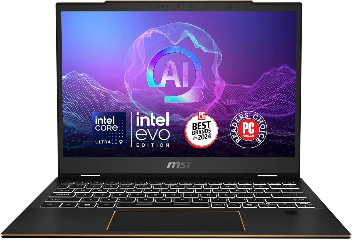 Ink Black 13.3 inch laptop with MSI Pen 2