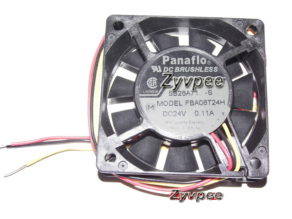 Zyvpee Zyvpee FBA06T24H 60x15mm 24V 0.11A 3-wire case fan — 제품 사진