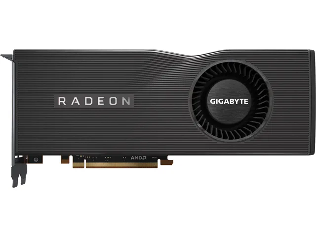 Gigabyte Radeon RX 5700 XT graphics card with blower cooler and metal backplate