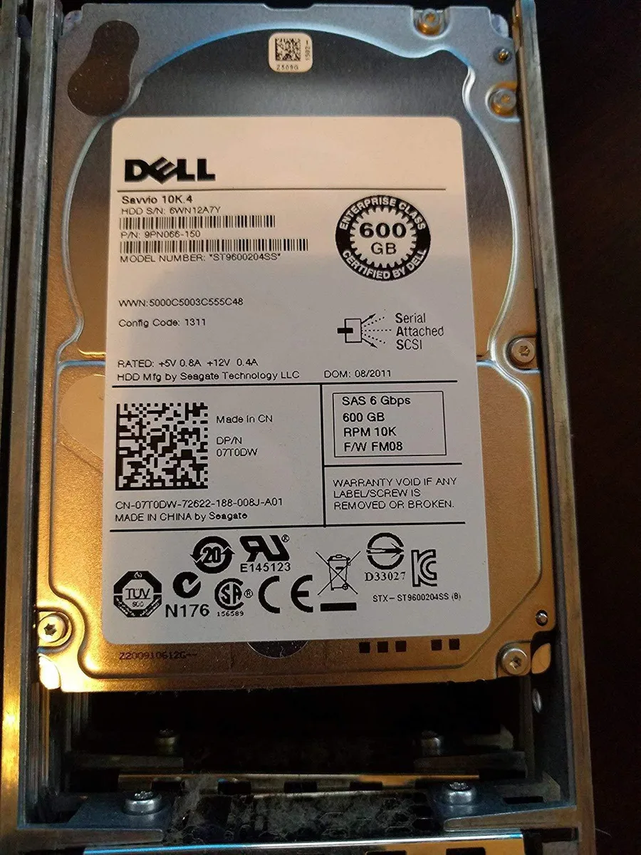 DELL DELL 7T0DW 600GB 10K SAS 2.5 internal hard drive — tuotekuva