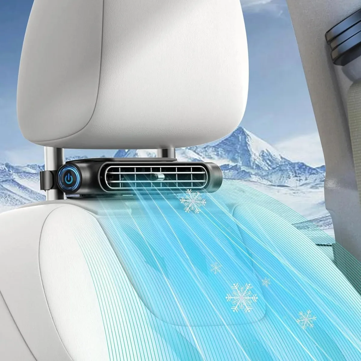  Pelidox CAR01 fan accessory, 3 speed, USB, 5 x 3 x .5 in, .06 lb — תמונת המוצר