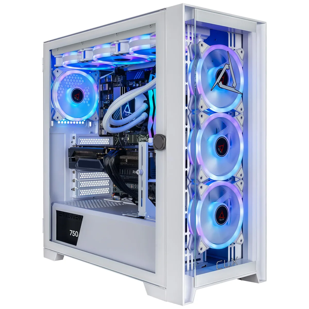CLX Gaming CLX Gaming TGMSETRXU5301WM gaming PC Ryzen 9 9900X 32GB DDR5 Radeon RX 9070 XT 16GB 2TB NVMe — photo du produit