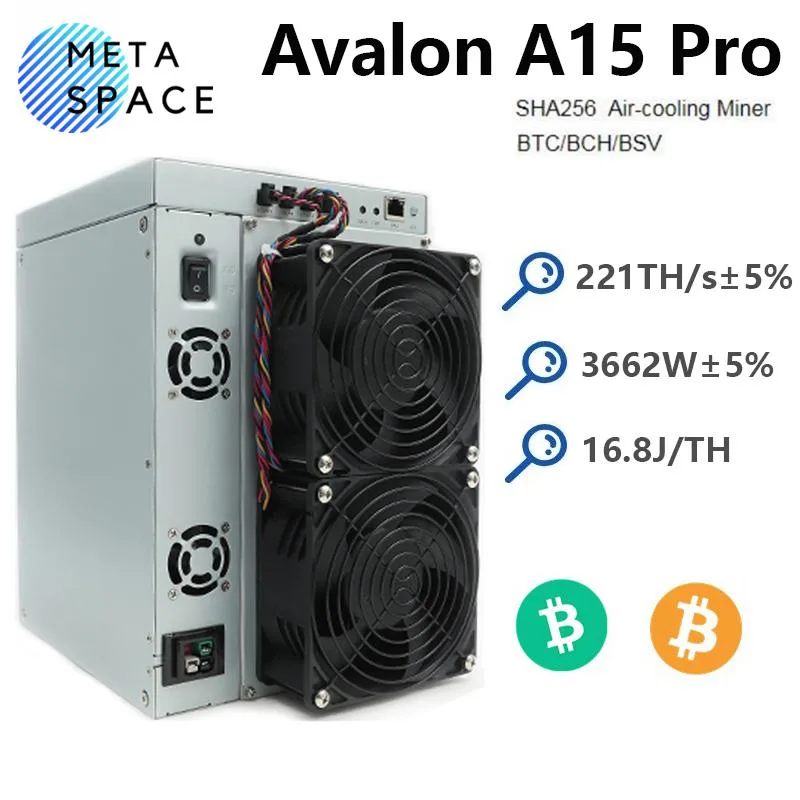 AFRNDK AFRNDK Avalon A15 PRO 221TH/s 3662W SHA256 ASIC mining hardware — product photo