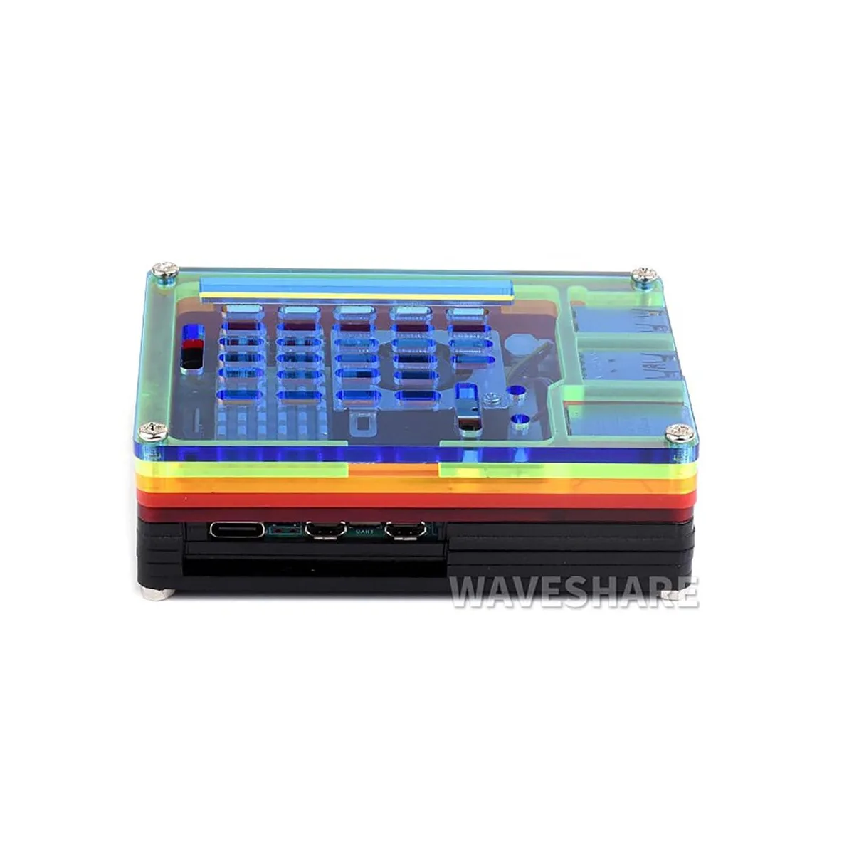 LORDWORLD LORDWORLD Rainbow Acrylic Case for Raspberry Pi 5 — 商品照片