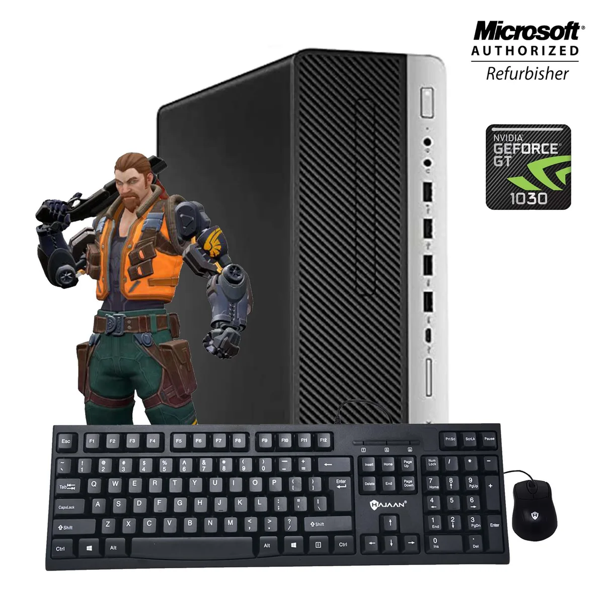 HP HP EliteDesk 800 G3 SFF Gaming Desktop i5-6500 16GB 512GB GT 1030 — product photo