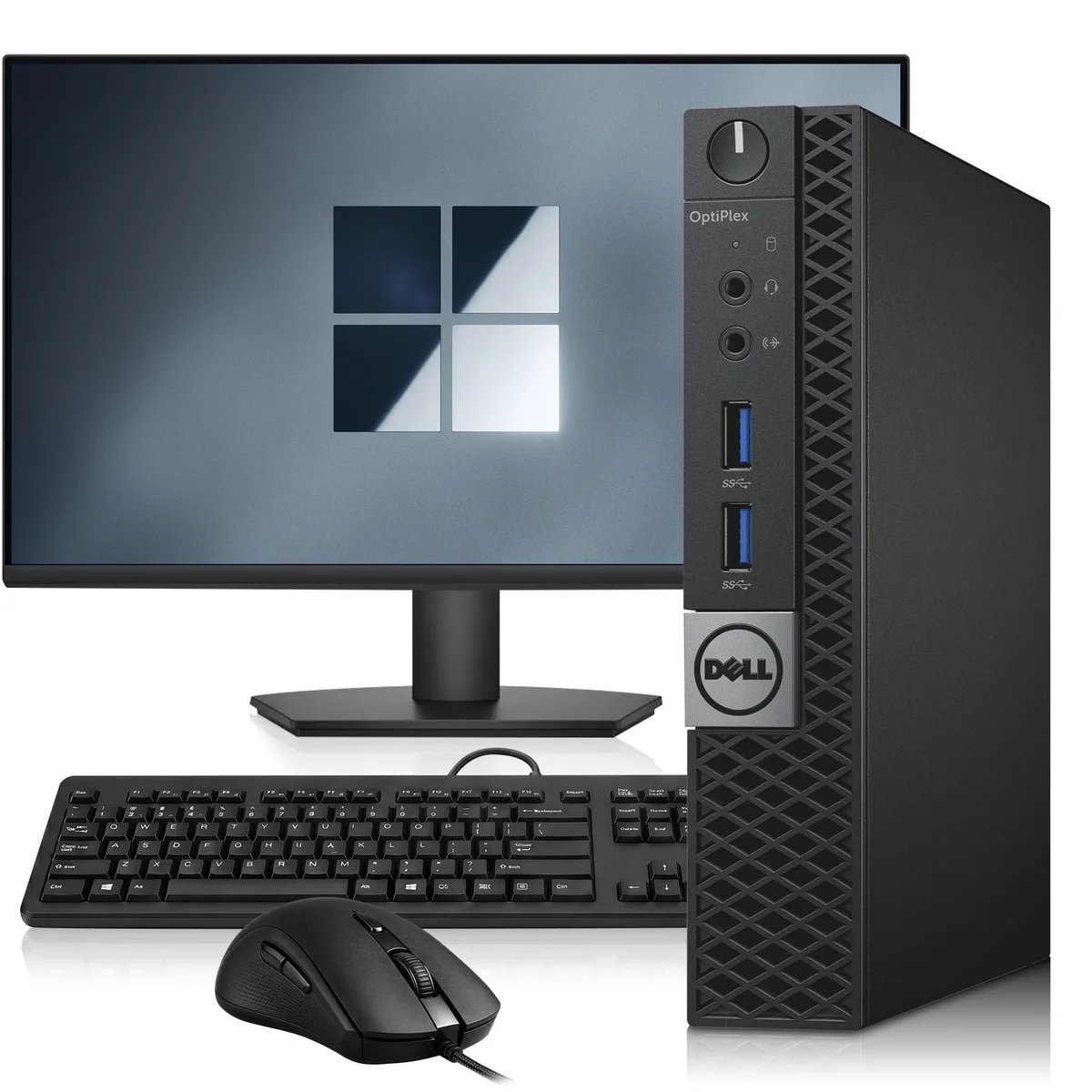 DELL DELL OptiPlex 3040 Mini PC i5-6500T 2.50GHz 8GB 256GB 24" Monitor Win 11 Pro — product photo