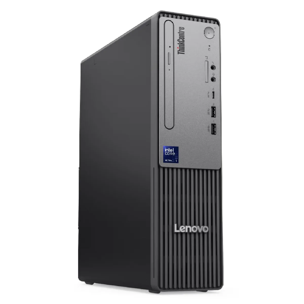Small black desktop tower, compact SFF design