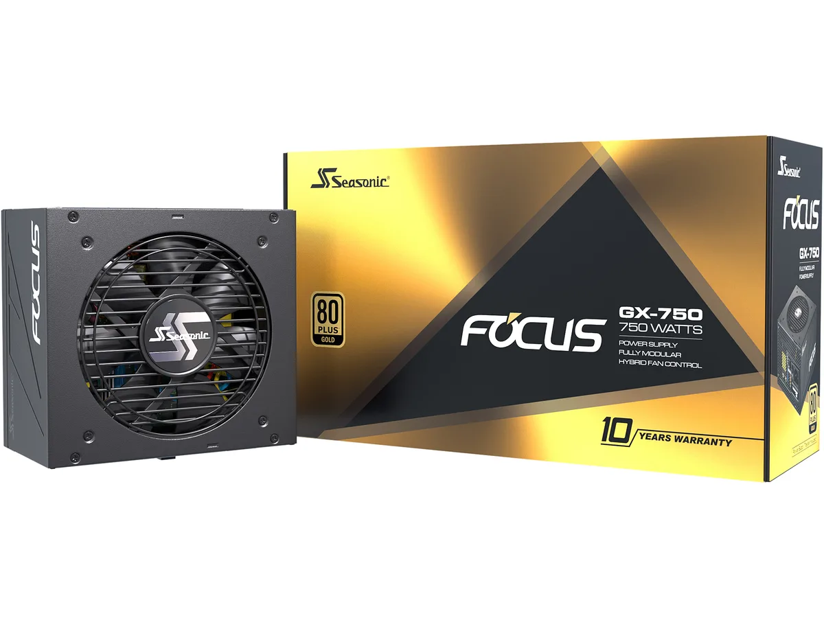 Seasonic Seasonic FOCUS GX-750 750W 80+ Gold full-modular ATX power supply — product photo