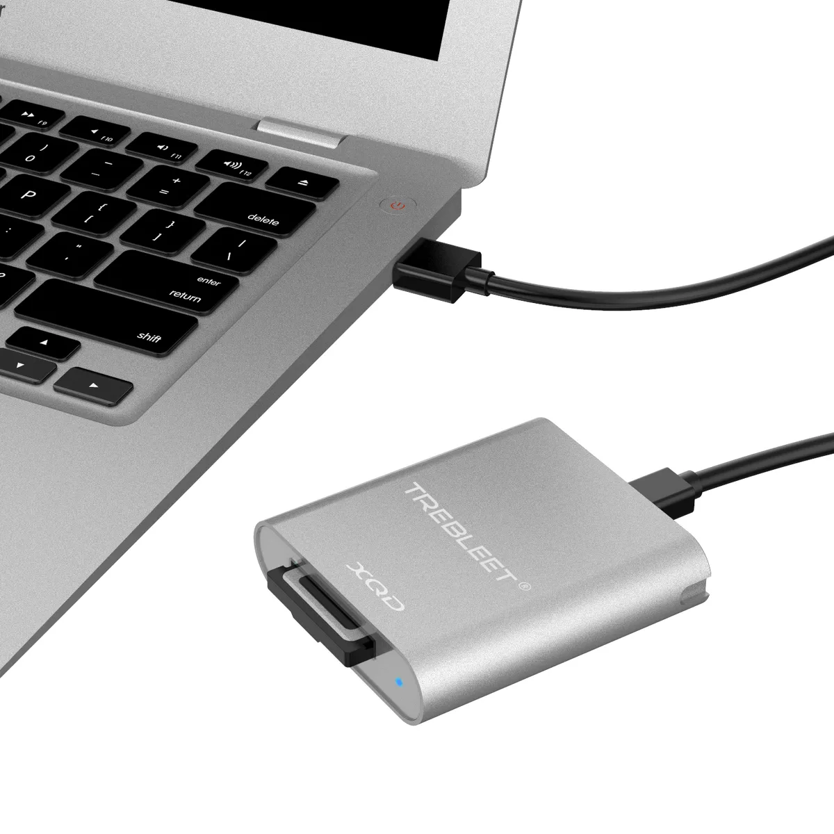TREBLEET TREBLEET XQD Card Reader USB 3.0 5Gbps Silver — fotografia produktu