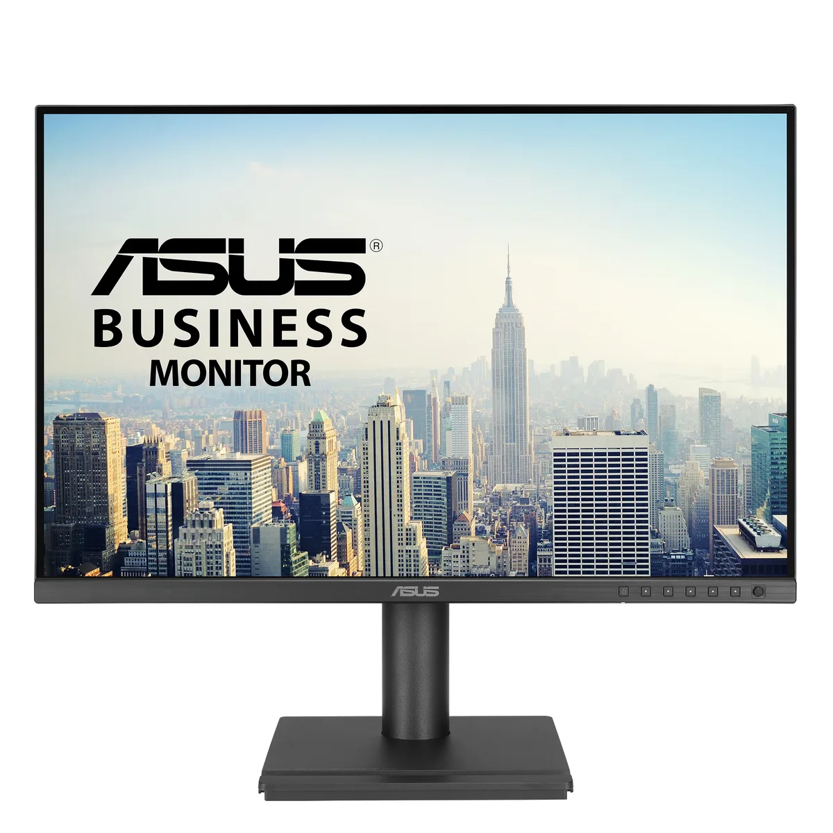 24.1 inch black frameless monitor on height adjustable stand