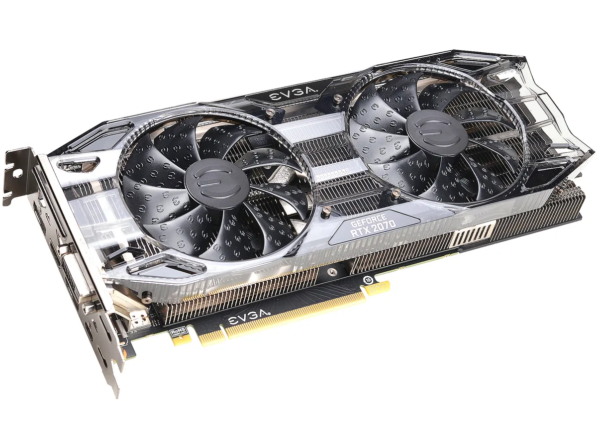 EVGA EVGA GeForce RTX 2070 Black Gaming 08G-P4-1071-KR graphics card — photo du produit