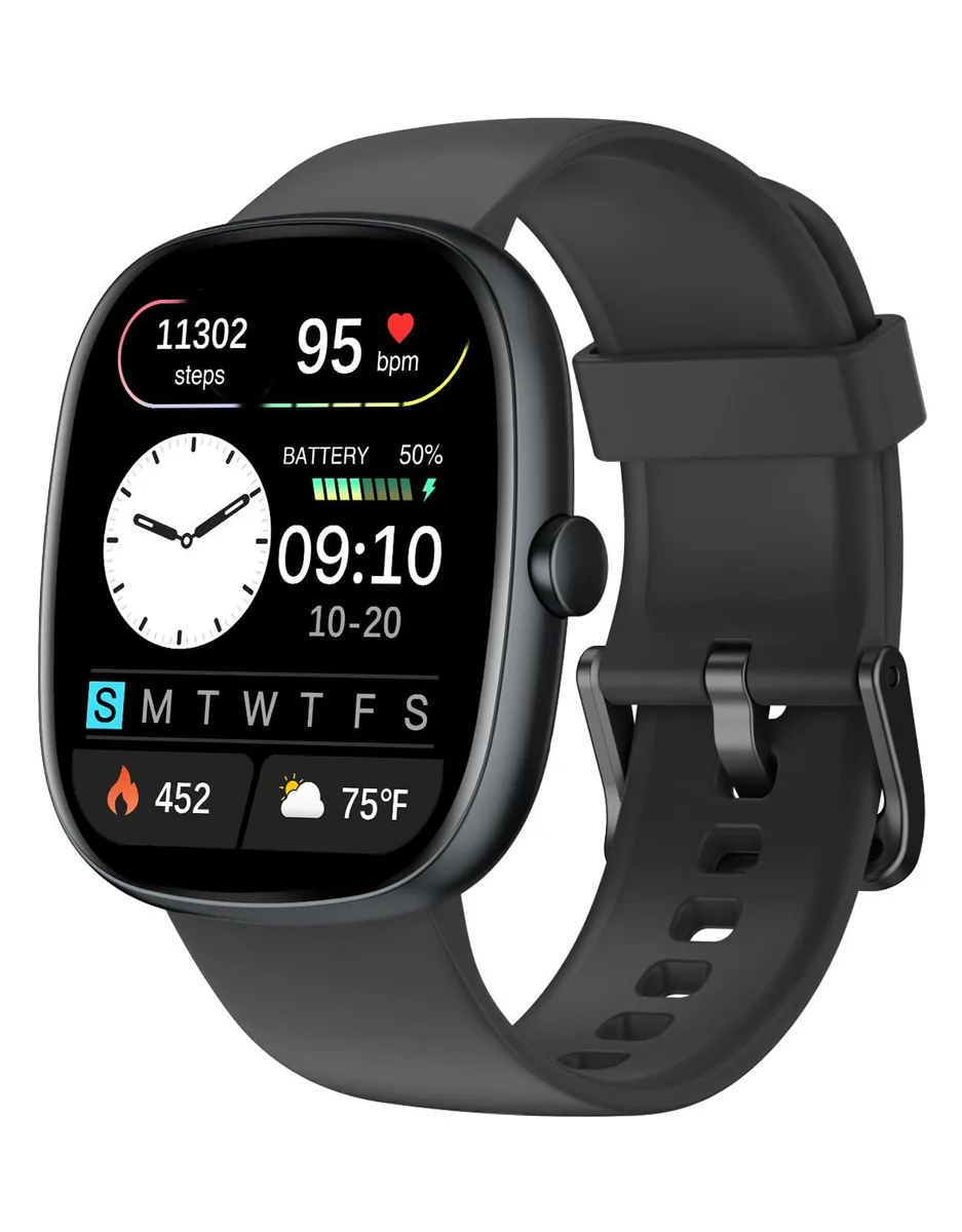  HTC D3B Smart Watch 1.85" AMOLED IP68 128MB Black — tuotekuva