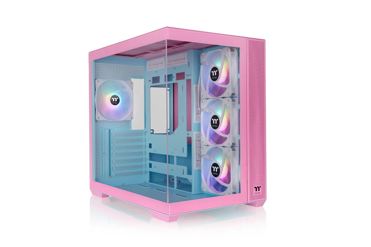 Thermaltake Thermaltake View 380 TG ARGB Bubble Pink Mid Tower PC Case CA-1Z2-00MAWN-00 — product photo