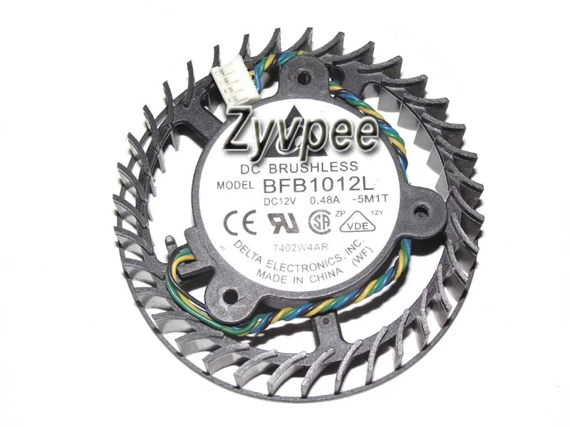 Zyvpee Zyvpee BFB1012L 5M1T 12V 0.48A 4-Pin VGA Cooler Fan — ภาพสินค้า