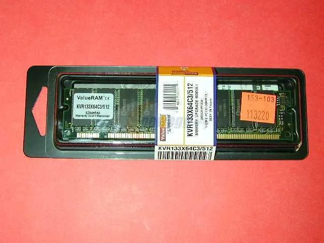 Green rectangular desktop memory module with gold edge connectors