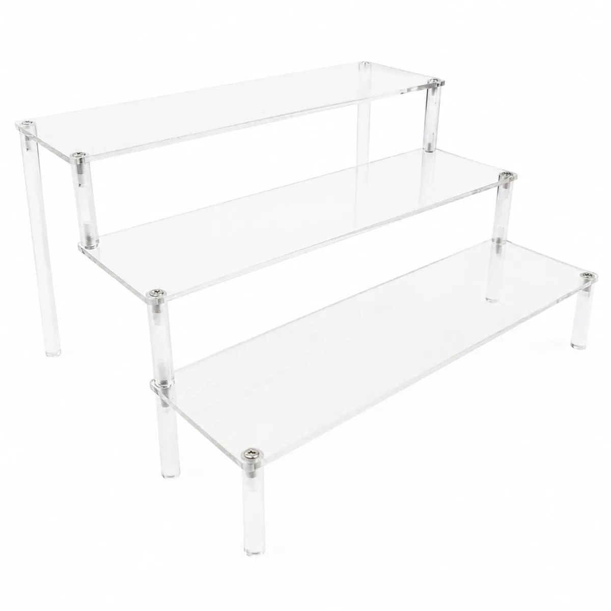  Knape &amp; Vogt 89WH10618 3 Tier Acrylic Decorative Shelving 11x4x.6 in — fotografia produktu