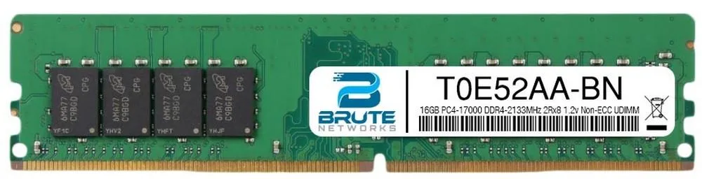Brute Networks Brute Networks 16GB DDR4-2133 CL15 2Rx8 1.2V Non-ECC UDIMM — photo du produit