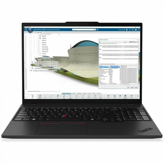 Black 16 inch touchscreen laptop with English keyboard