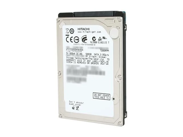 HGST HGST 0A72335 Travelstar 7K500 500GB 7200 RPM 16MB SATA 3.0Gb/s 2.5" laptop hard drive — foto produk