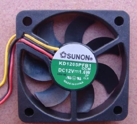 Black square 50mm CPU fan with 3-wire connector