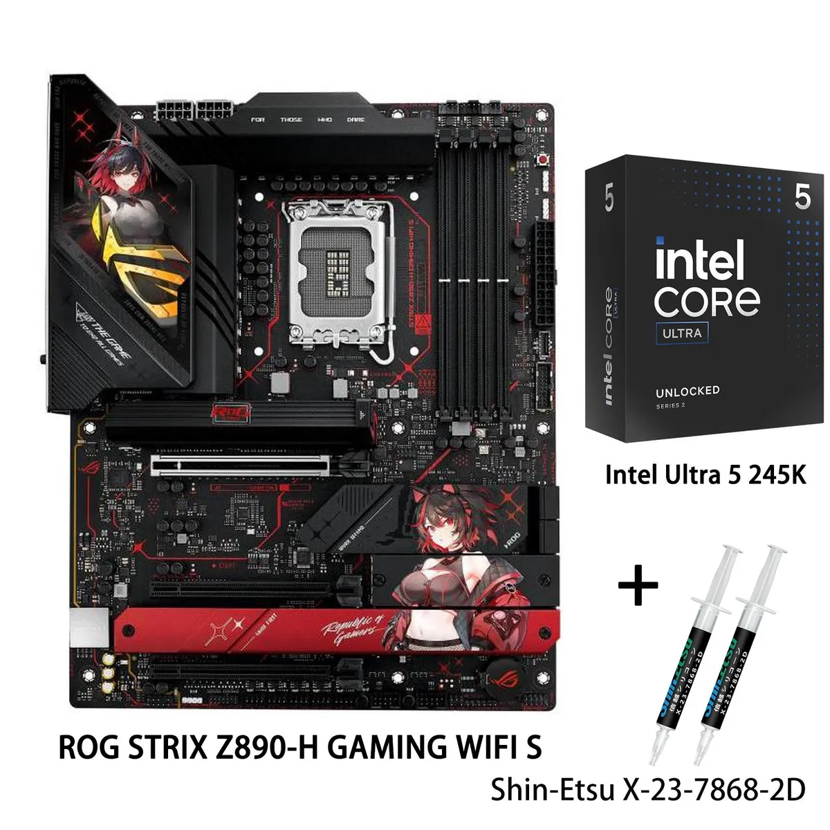 ASUS ASUS ROG STRIX Z890-H GAMING WIFI S Intel motherboard RO JI edition with Core Ultra 5 245K — photo du produit