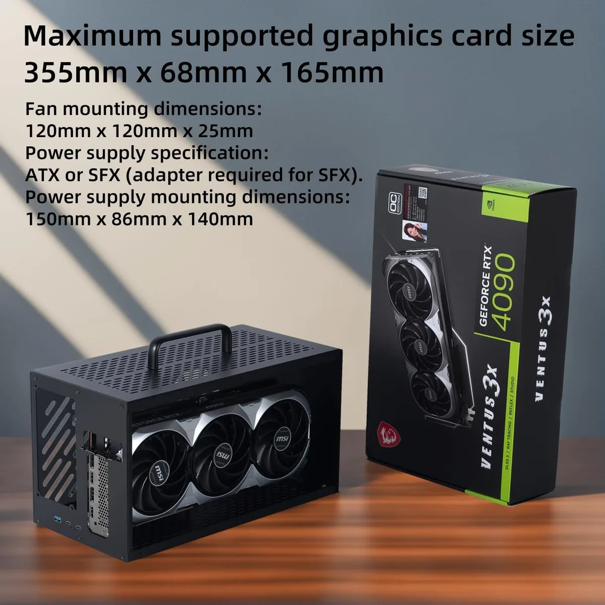 V2 Technologies V2 Technologies MK-L19 Chassis Aluminum Acrylic Steel 355x68x165mm PC case — produktfoto