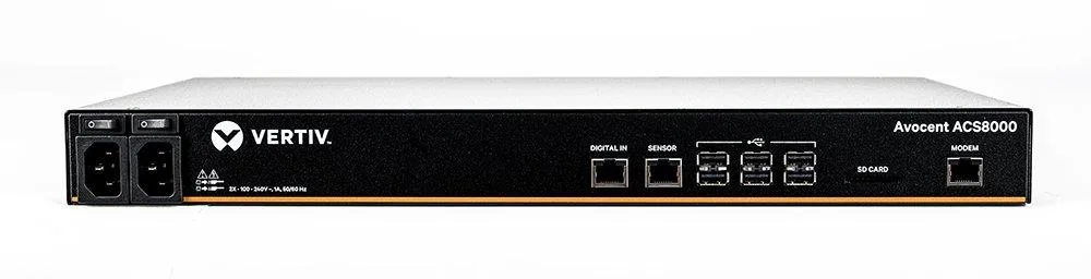 Vertiv Vertiv ACS8008MDAC-400 8-Port Console Server — photo du produit