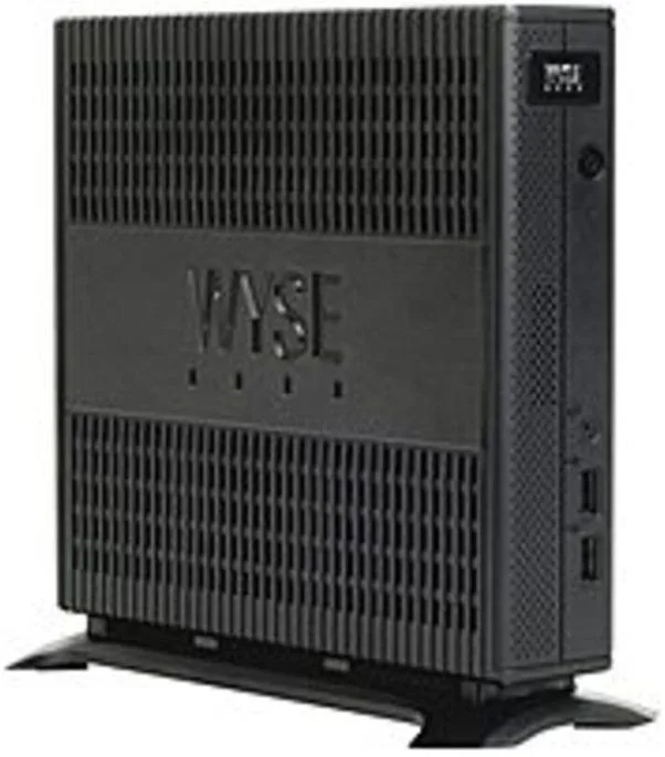 Compact black thin client desktop unit
