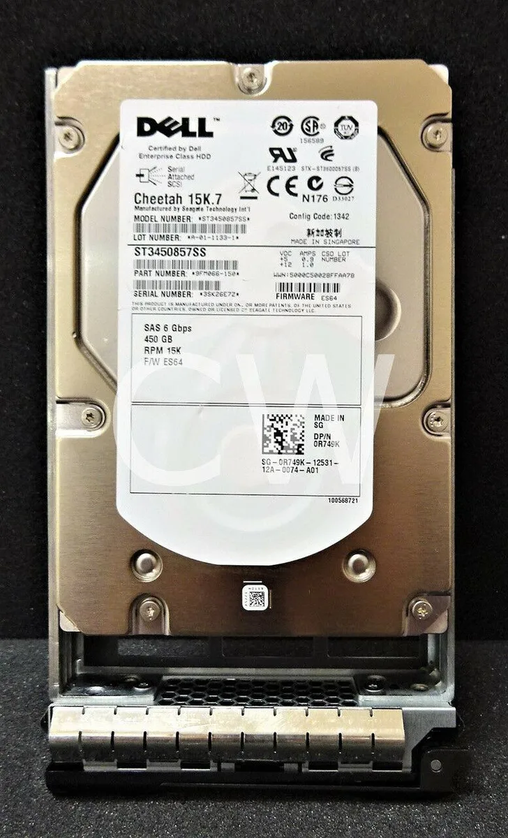 DELL DELL 450GB 15000RPM 16MB 3.5in SAS internal hard drive ST3450857SS — 제품 사진