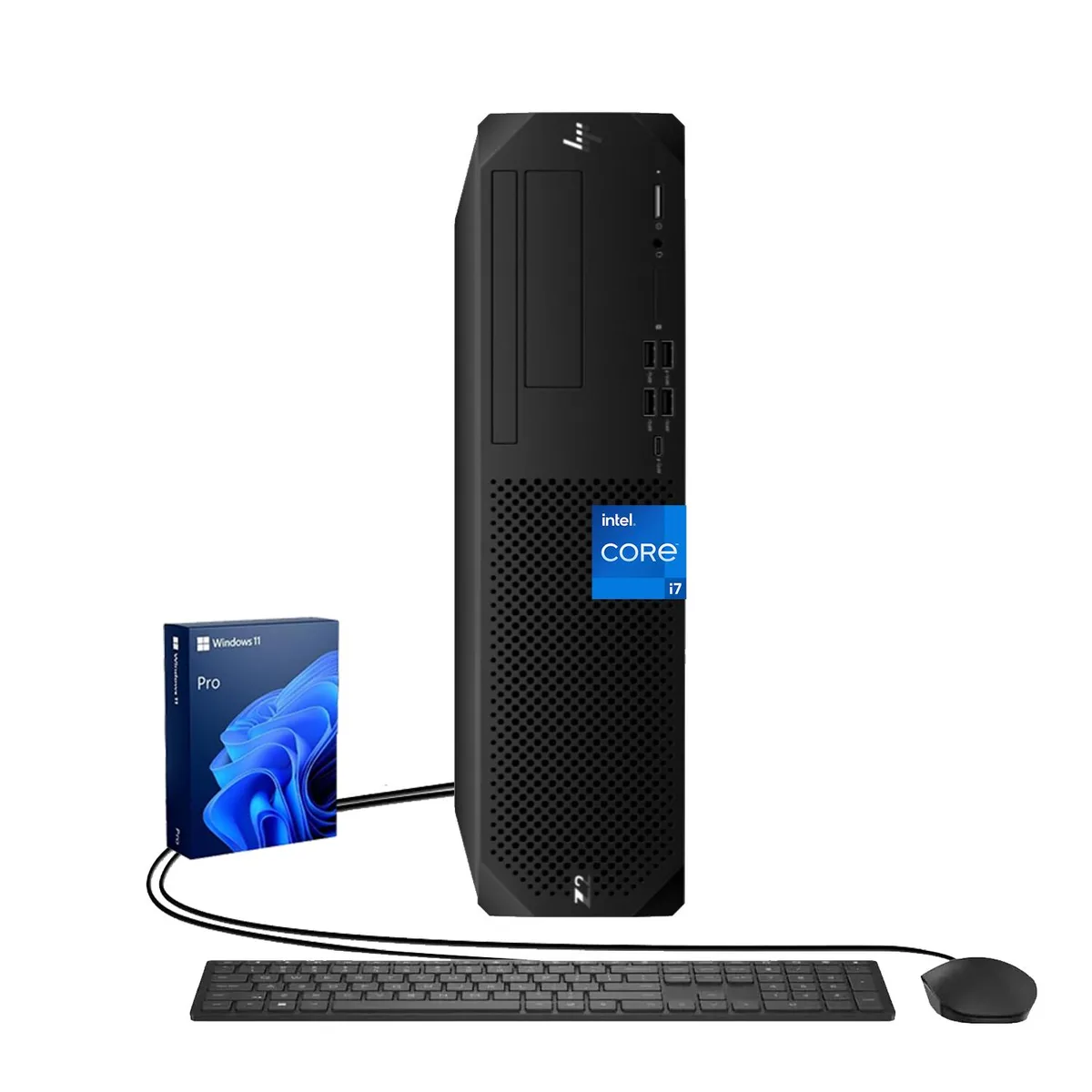 HP HP Z2 G9 SFF i7-14700K 32GB DDR5 1TB SSD Windows 11 Pro Black desktop PC — product photo