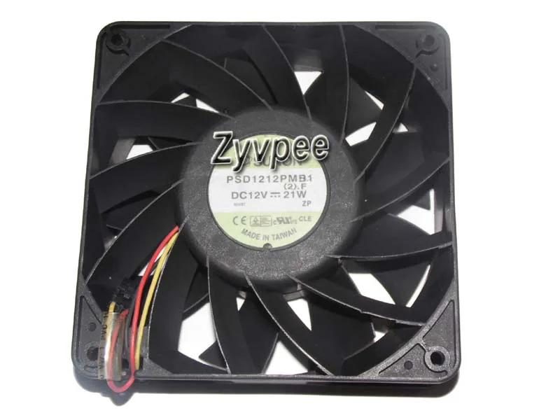 Zyvpee Zyvpee PSD1212PMB1 120x38mm 12V 21W 3-pin case fan — φωτογραφία προϊόντος