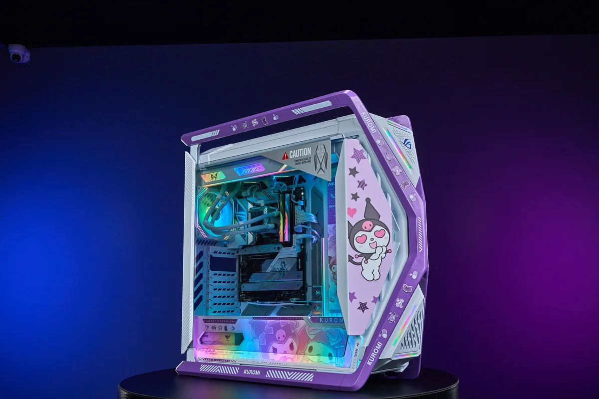 Corn Electronics Corn Electronics GR701 E-ATX PC case 420 mm radiator Kuromi-White — photo du produit