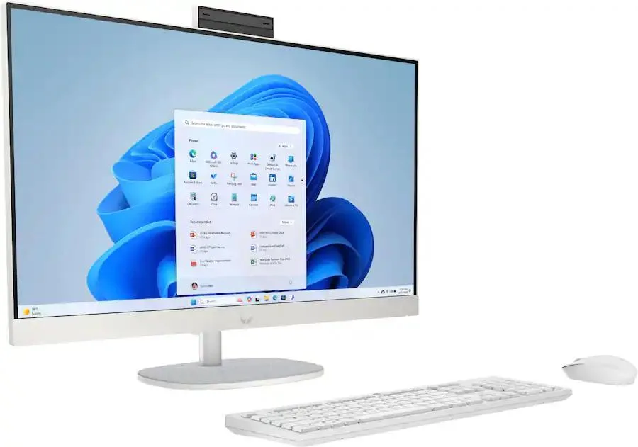 HP HP 27-cr2074 27" FHD Touch All-in-One PC Core Ultra 7 255U 16GB DDR5 1TB SSD Shell White — foto produk