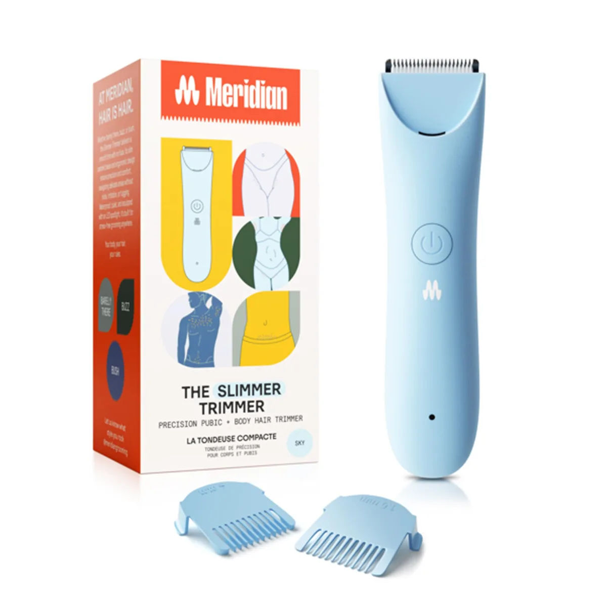 MERIDIAN MEC146E Slimmer Trimmer shavers for women Sky — product photo