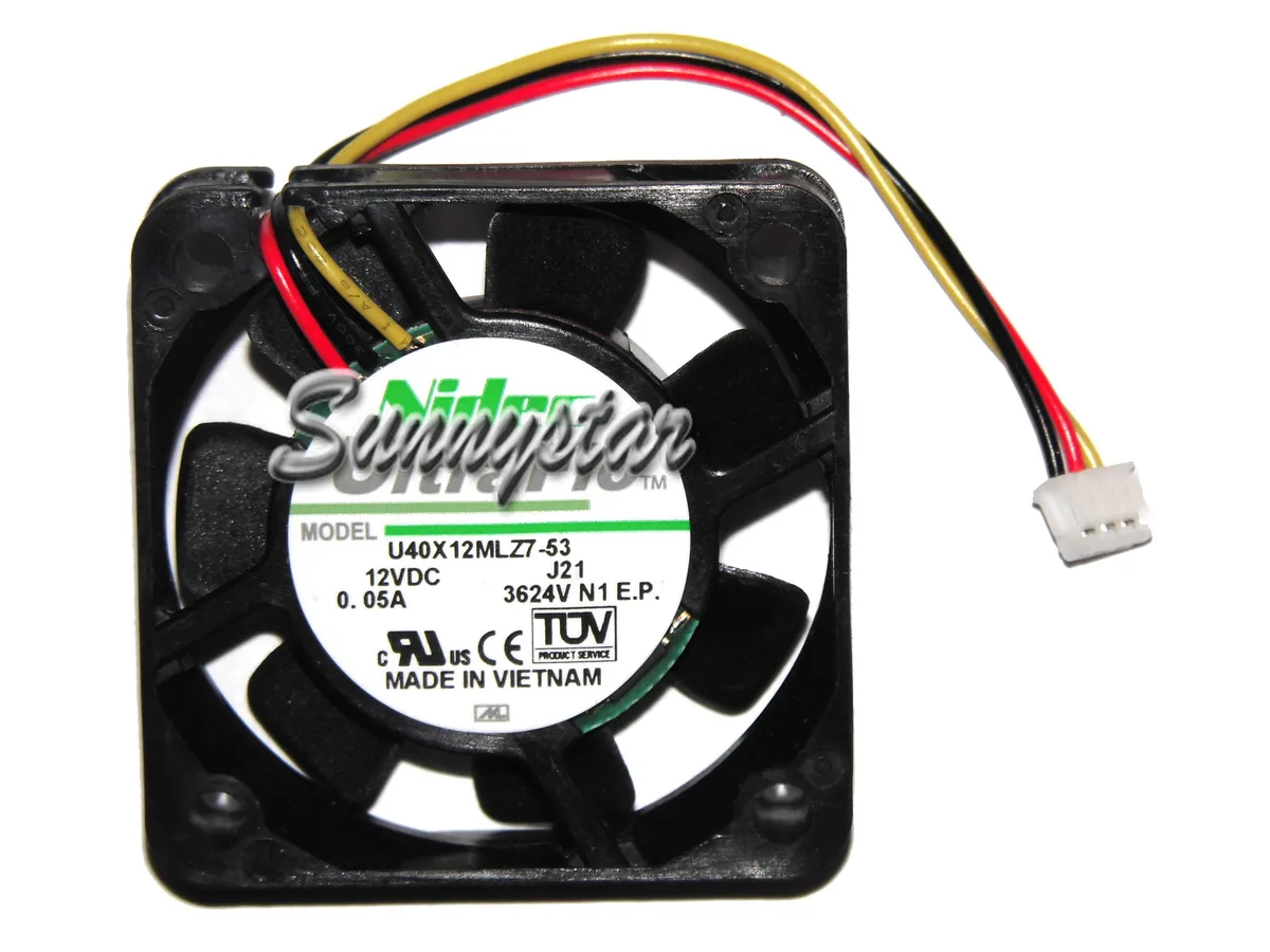 Zyvpee Zyvpee U40X12MLZ7-53 40x10mm 12V .05A 3-pin case fan — صورة المنتج