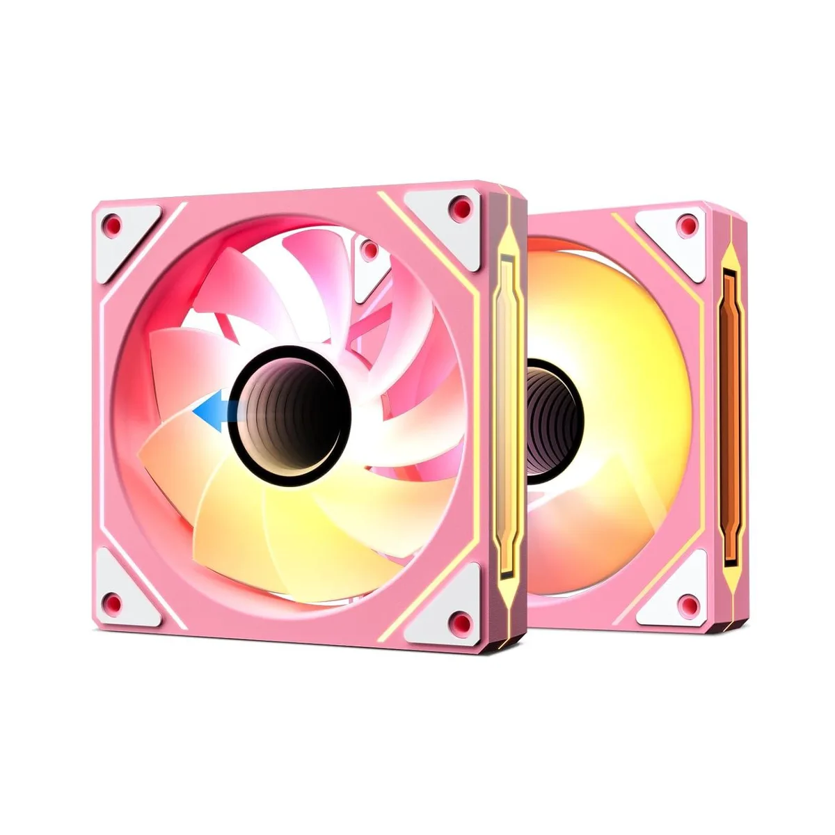 Vetroo Vetroo LR120 Pink 2-Pack 120mm Reverse Blade ARGB Case Fan — foto del producto