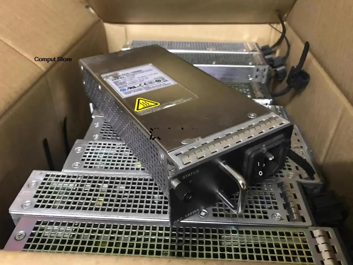 Silver rectangular ATX power supply unit with ventilation grille