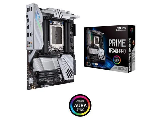 ATX motherboard with black VRM heatsinks and silver M.2 covers