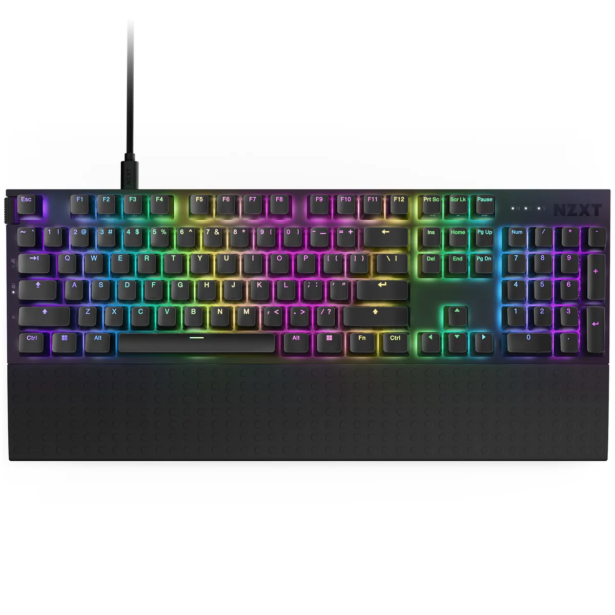 NZXT NZXT KB-001NB-US Function 2 Gaming Keyboard 8000 Hz Polling Rate Full-Size Black — photo du produit