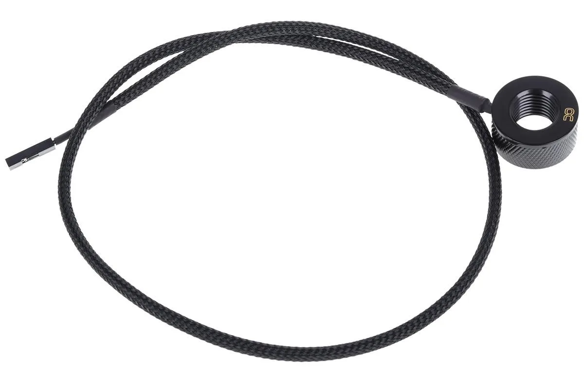 Alphacool Alphacool Eiszapfen G1/4 Inline Temperature Sensor Deep Black 1012590 — termékfotó
