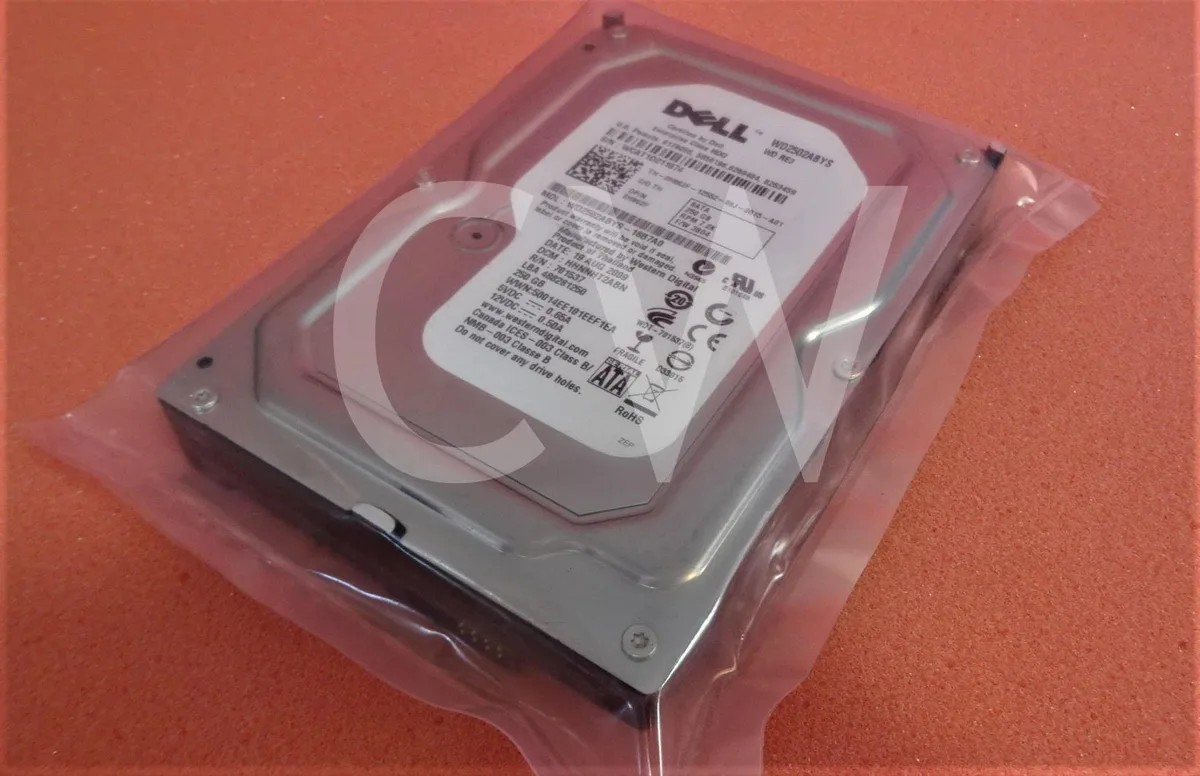 Silver 3.5 inch SATA hard drive with circuit board visible underneath
