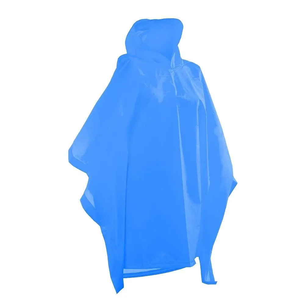 totes Kids Lightweight Hooded Packable Poncho With Side Snaps, Blue, Size S — foto produk