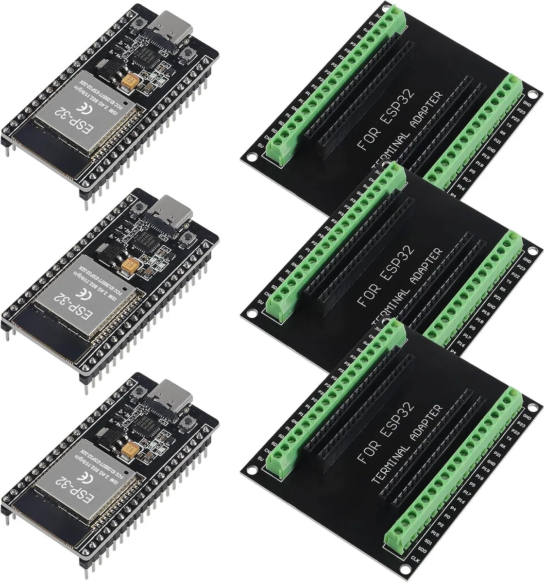 MCDODO MCDODO ESP32 Development Board 3 Set 38Pin Narrow Version — 商品照片