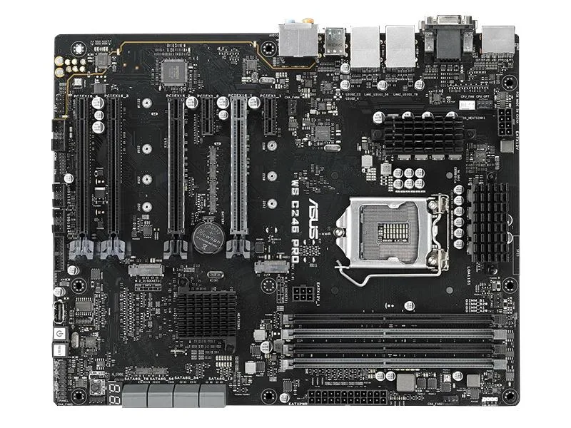 ATX motherboard with LGA 1151 socket and DDR4 slots