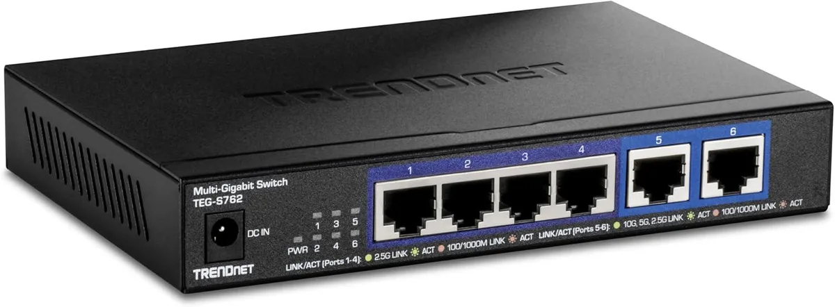 TRENDnet TRENDnet TEG-S762 6-Port Multi-Gig Switch — foto produk