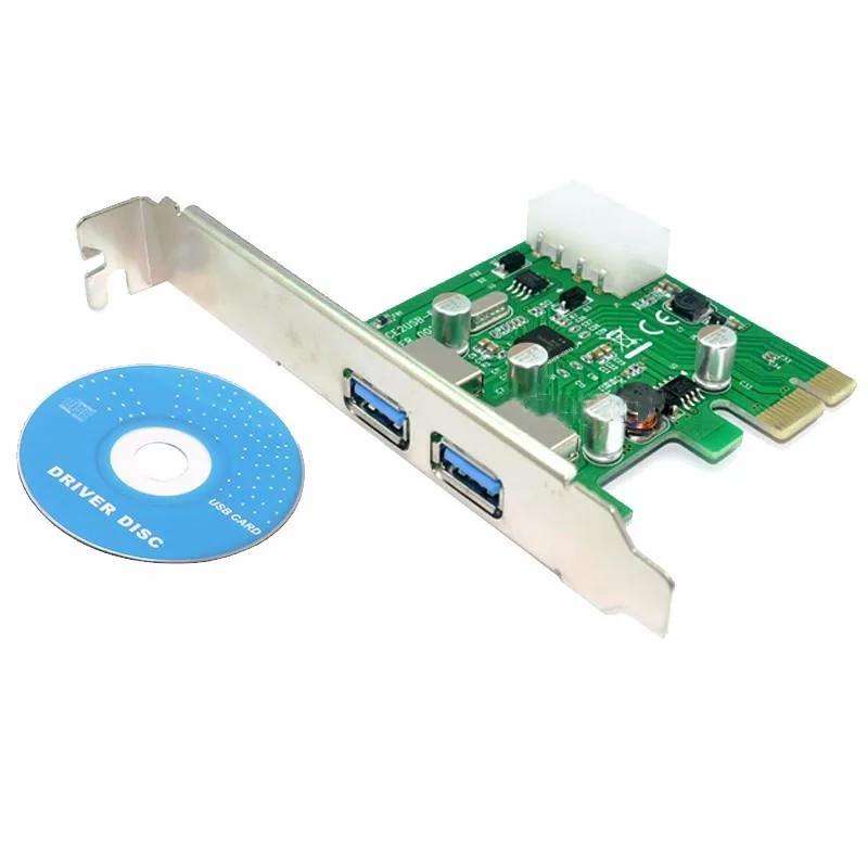 EN-Labs EN-Labs PCIe to 2-port USB 3.0 expansion card NEC uPD720202 Molex — снимка на продукта