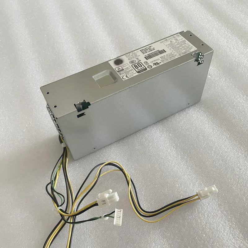 Silver rectangular ATX power supply unit with ventilation grille