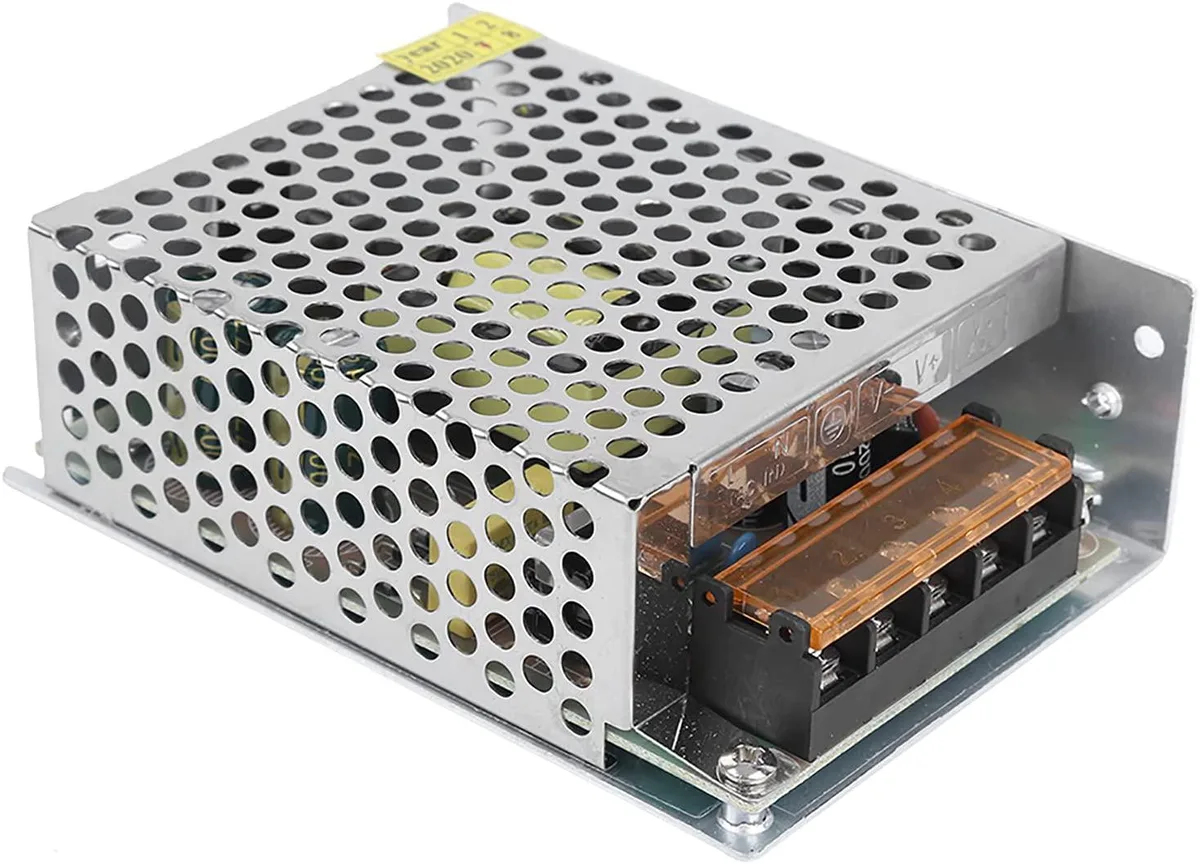 Rectangular aluminum alloy switching power supply with terminal connections
