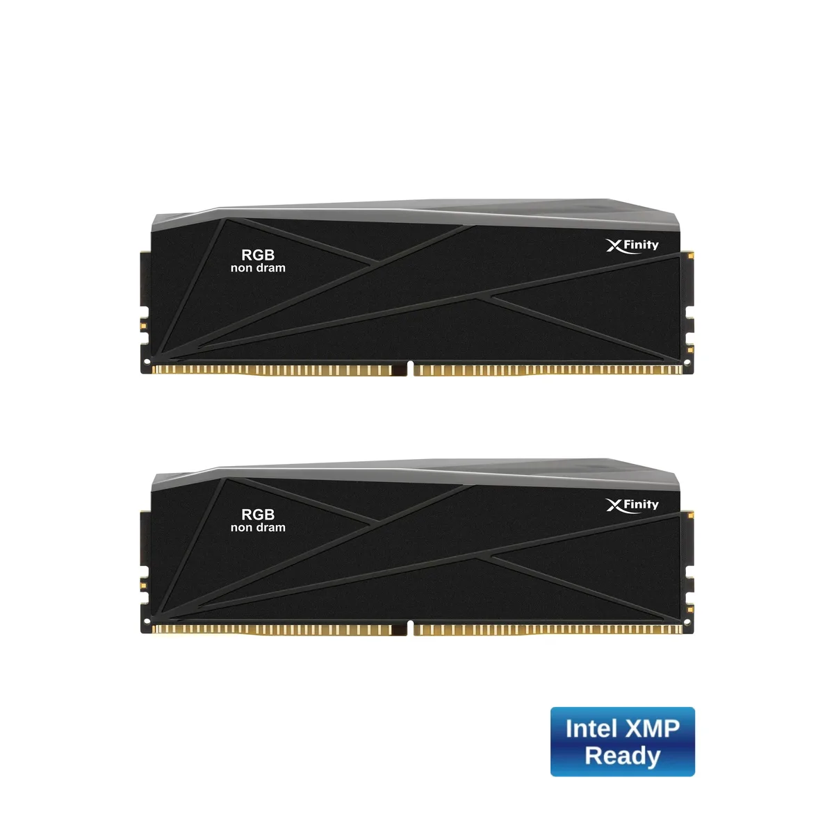 V-color V-color Manta XFinity DDR5 RGB Filler Kit 2× 0GB Black Silver Light Rod — 제품 사진