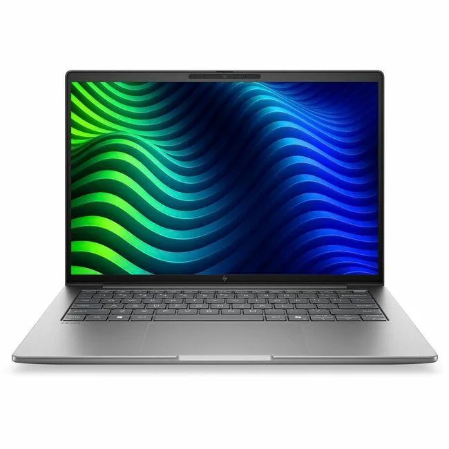 Silver aluminium 14 inch mobile workstation closed lid